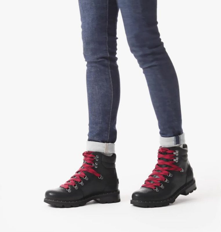 Sorel Dam Stövlar Svarta - Lennox™ Hiker Mid - NOP-064521